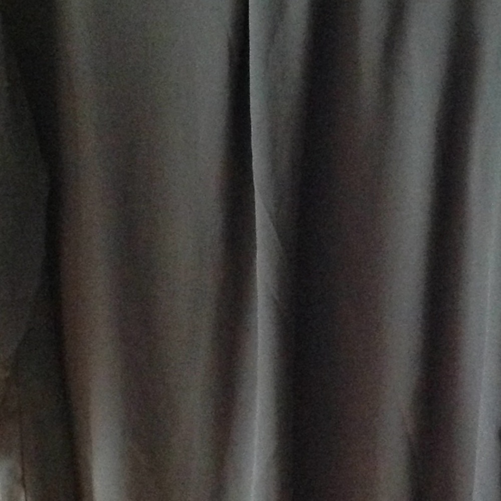 NY Collection Black Assymetrical Draped Blouse - Picture 6 of 14